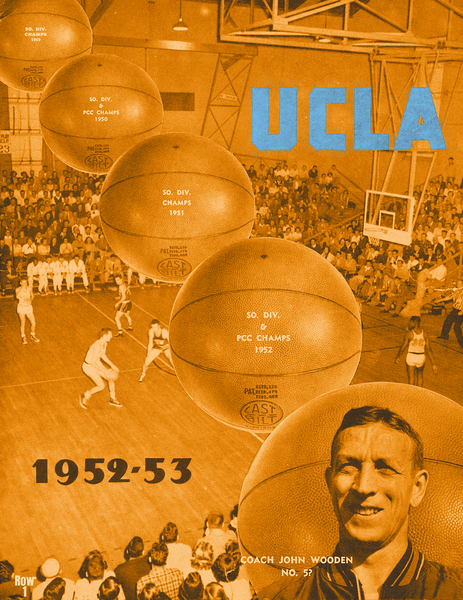 1952 UCLA Bruins Basketball Remix Art Print