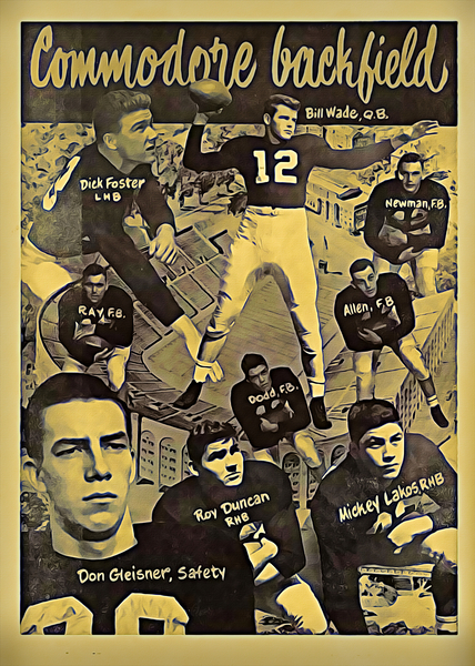 1953 Vandy Football Art Remix Print