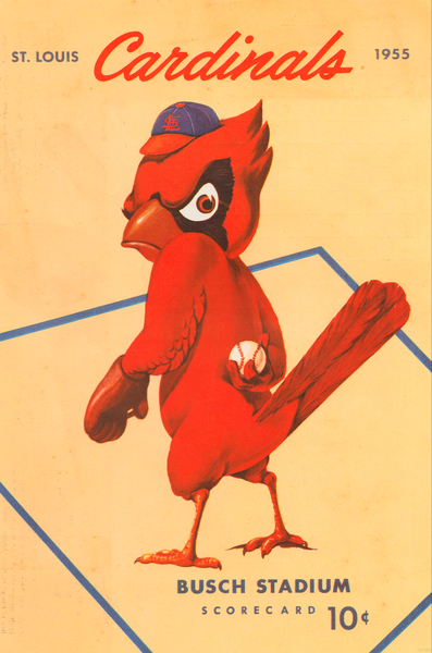 1955 St. Louis Cardinals Scorecard Canvas Print