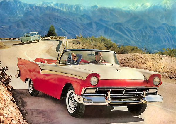 1957 Ford Car Art Print
