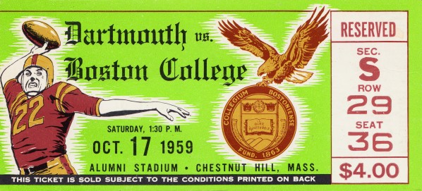1959 Boston College vs. Dartmouth Print