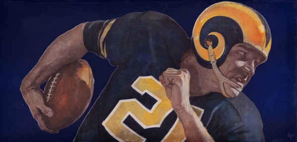 1959 LA Rams Vintage Football Art Print