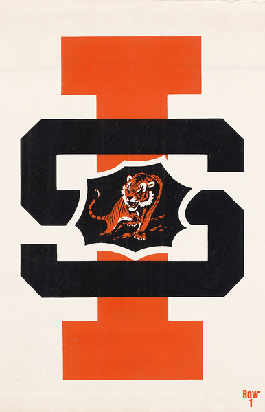 1960s idaho state bengals art  Print