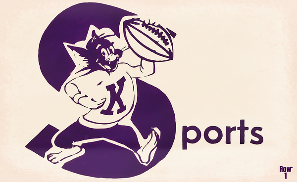 1960s kansas state wildcat art Print