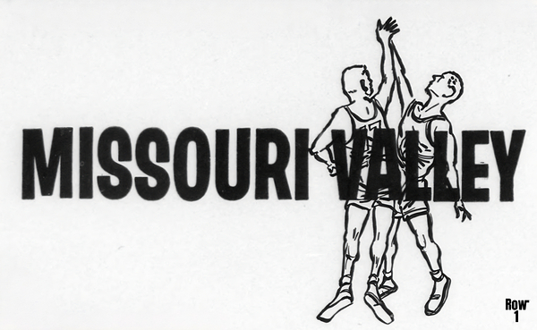 1960s missouri valley basketball art Print