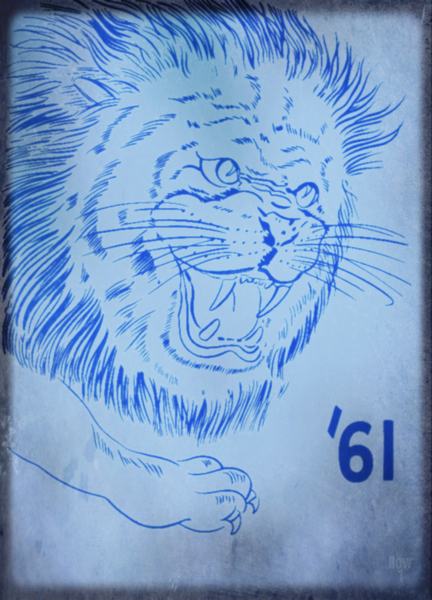 1961 Lion Mascot Art Print