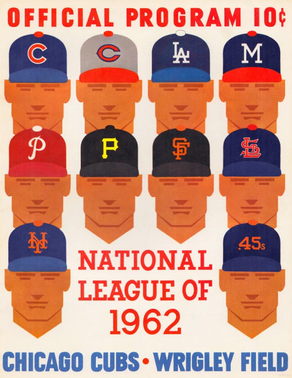 1962 Chicago Cubs Program Wall Art Print