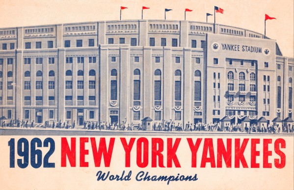 1962 new york yankees world champions Print