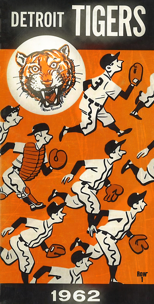 1962 detroit tigers art remix Print