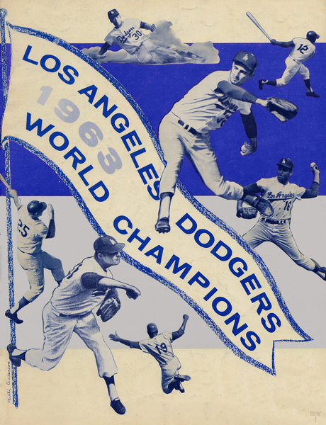 1963 LA Dodgers Art Print Print
