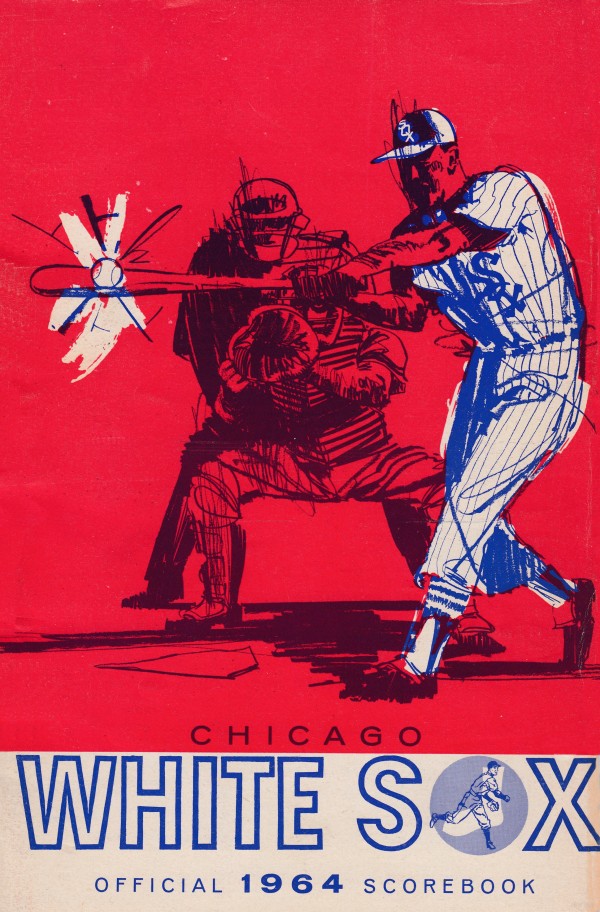 1964 Chicago White Sox Scorecard Reproduction Baseball Art Print Print