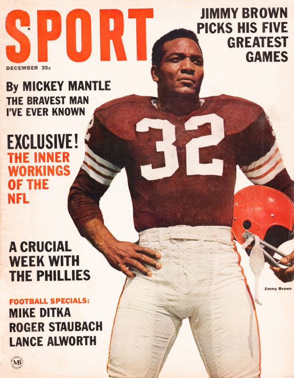 1964 Sport Magazine Jim Brown Cover Art Print