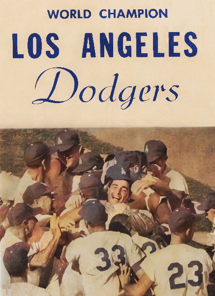 LA Dodgers World Champions Art Print