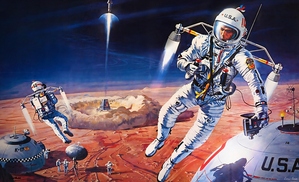 1964 United States Astronauts Art Print