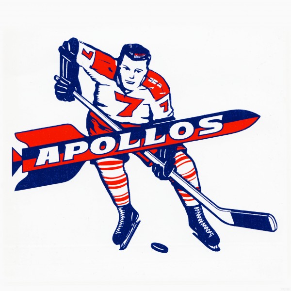 1965 Houston Apollos Hockey Logo Art Print