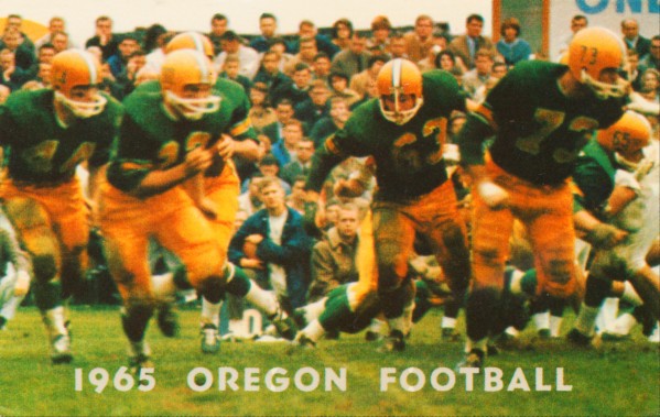 1965 oregon duck football art Print