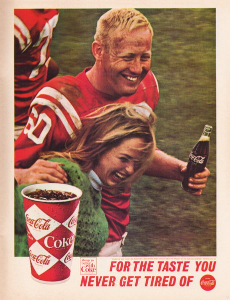 1966 Coke Ad Reproduction Art Poster Print