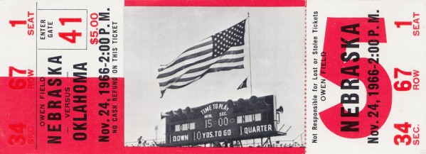 1966 Oklahoma vs. Nebraska Print