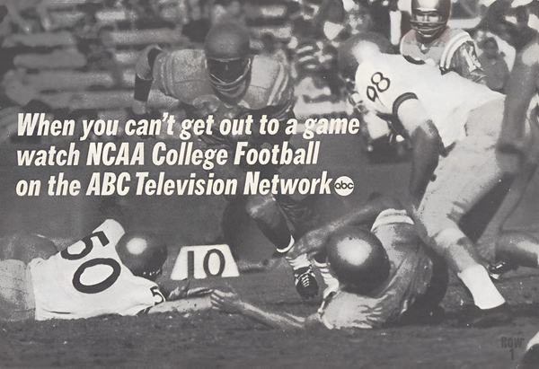 1966 ABC College Football Advertisement Print  Print