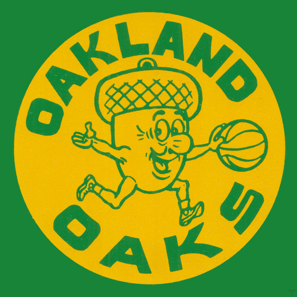 1968 Oakland Oaks Basketball Art Print