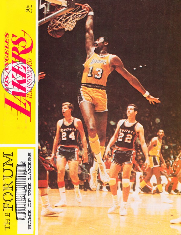 1968 LA Lakers Retro Basketball Poster  Print