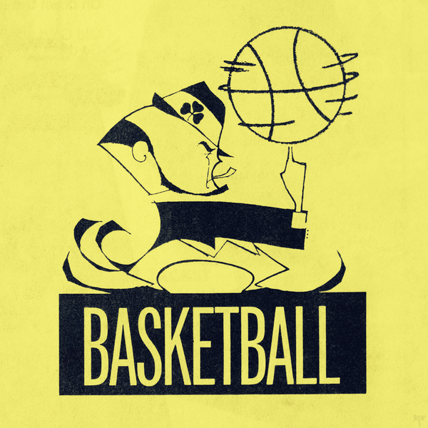 1968 Notre Dame Basketball Art Print
