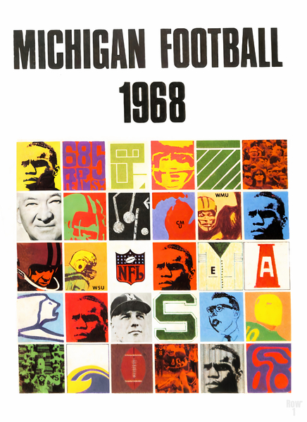 1968 Michigan Football Art Print