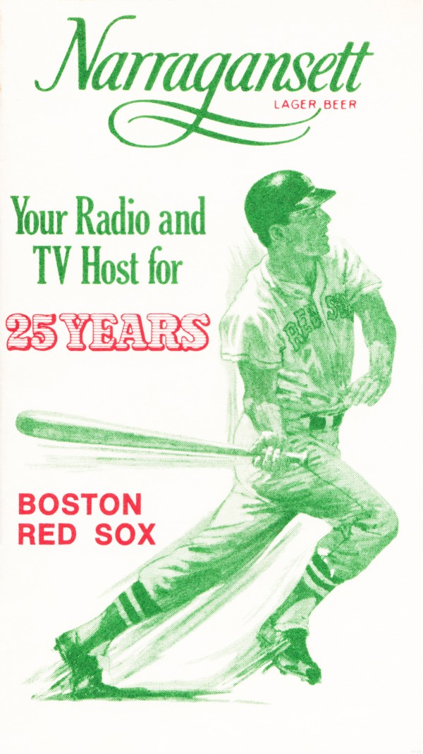 1969 Narragansett Beer Red Sox Ad Print
