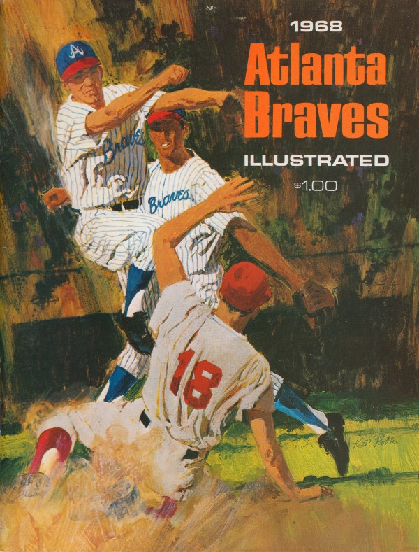 1969 atlanta braves baseball poster  Print