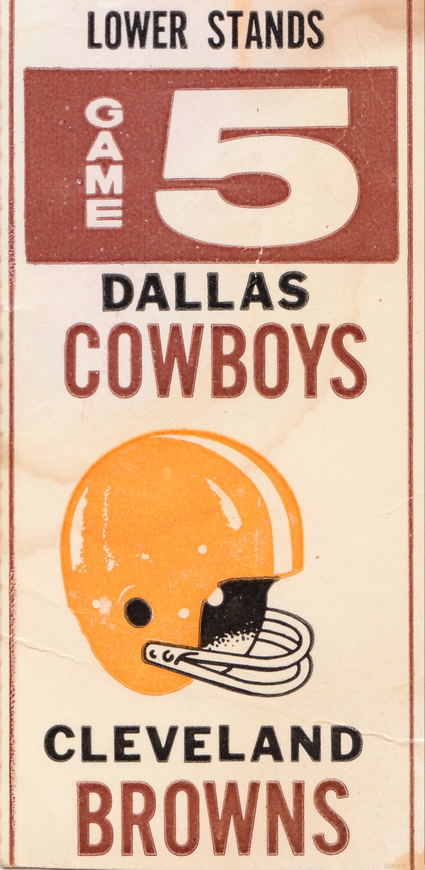 1969 Cleveland Browns vs. Dallas Cowboys Print