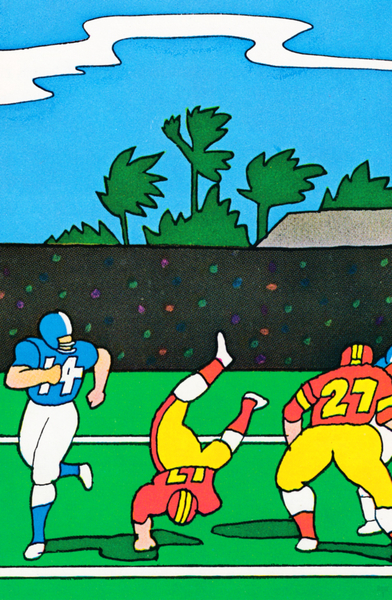 1969 Retro Football Canvas Art Black Friday Sale Print