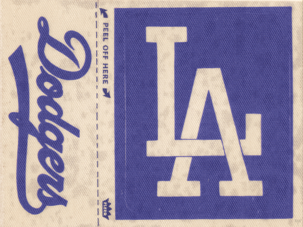 1969 LA Dodgers Fleer Decal Wood Print Print