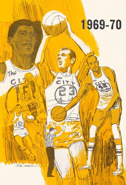 1969 San Francisco Warriors Art by Nick Leaskou Print