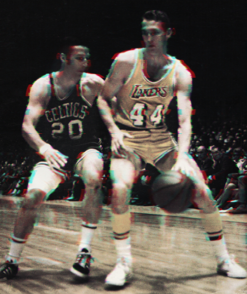 1970 Jerry West Glitch Art  Print