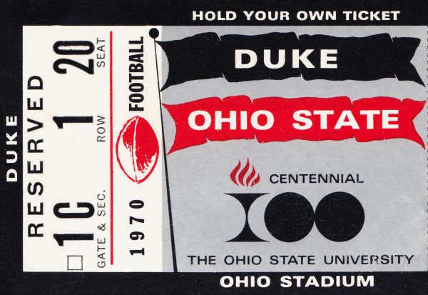 1970 Ohio State vs. Duke Print