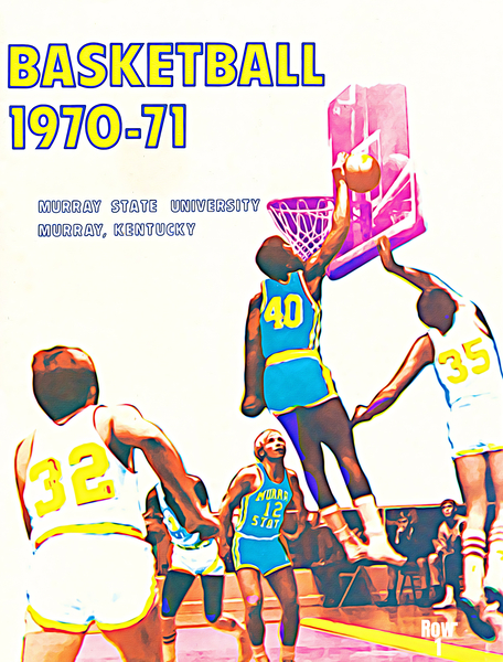 1970 Murray State Racers Basketball Art Print