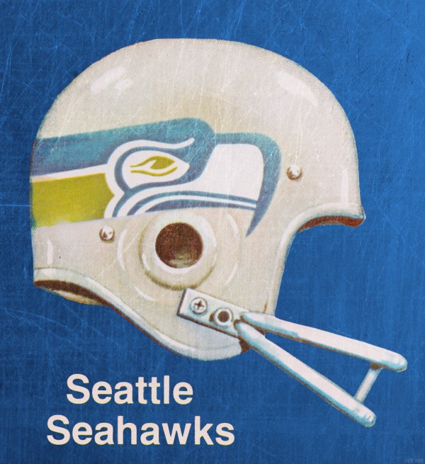1970s Seattle Seahawks Helmet Art Print