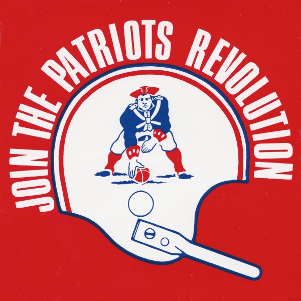 Vintage New England Patriots Helmet Art Print