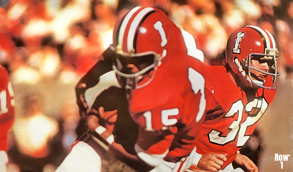 1970s indiana hoosiers football art Print