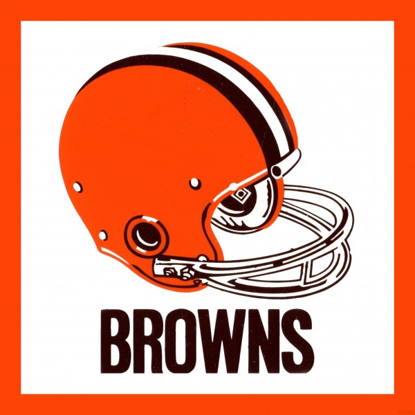 1971 Cleveland Browns Helmet Print