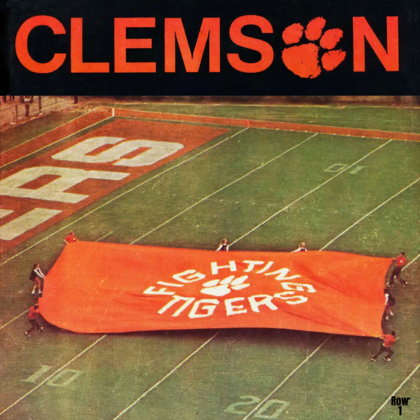 1971 Clemson Football Art Remix Print