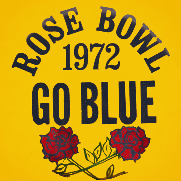 1972 Rose Bowl Go Blue Art Print