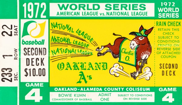 1972 world series oakland athletics Print