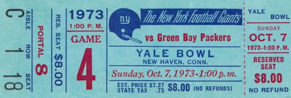 1973 New York Giants vs. Packers Print