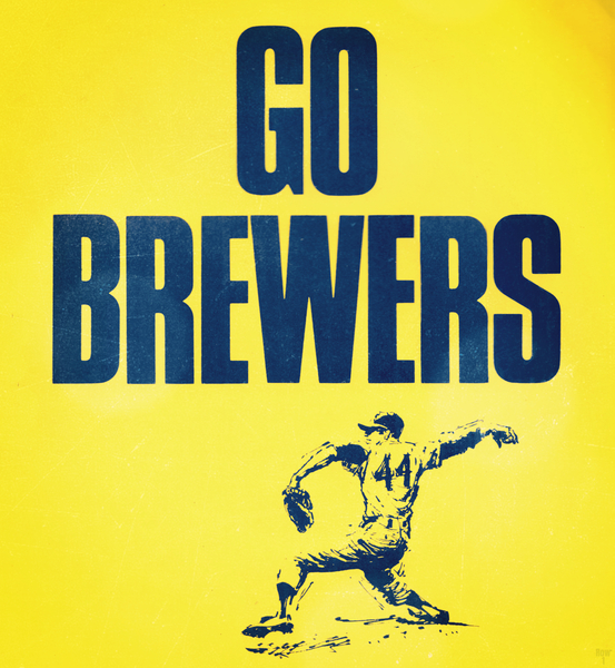 Go Brewers 1974 Print