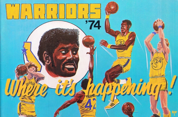 1974 Golden State Warriors Retro Remix Art Print