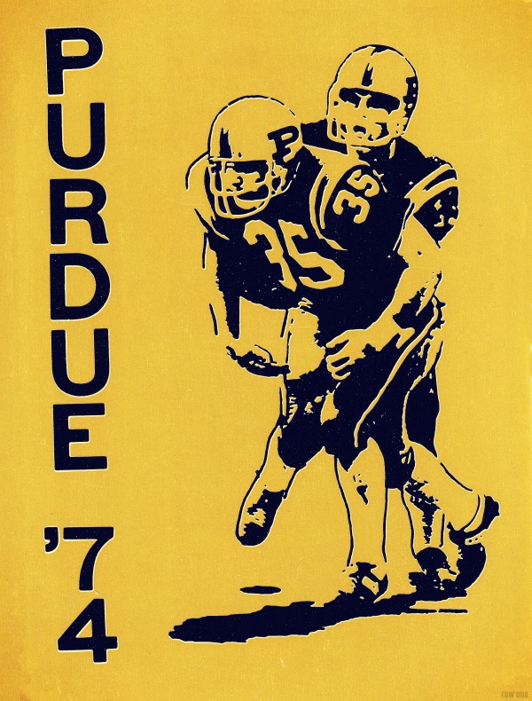 1974 Purdue Football Art Print