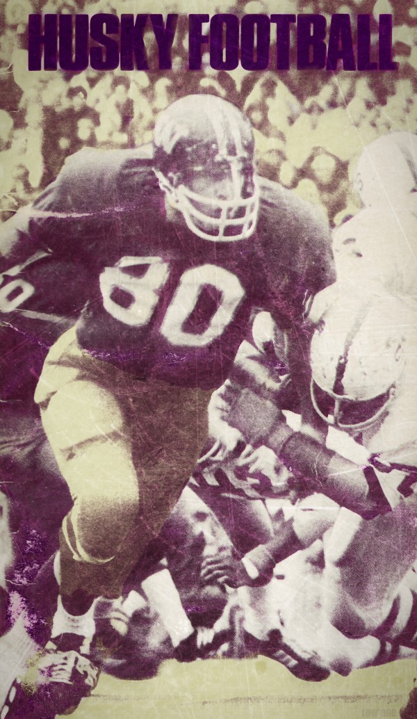 1974 Washington Huskies Football Art  Print