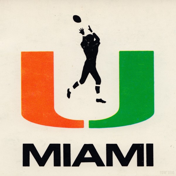 1974 Miami Hurricanes Football Art Print