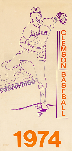 1974 Clemson Baseball Art Print